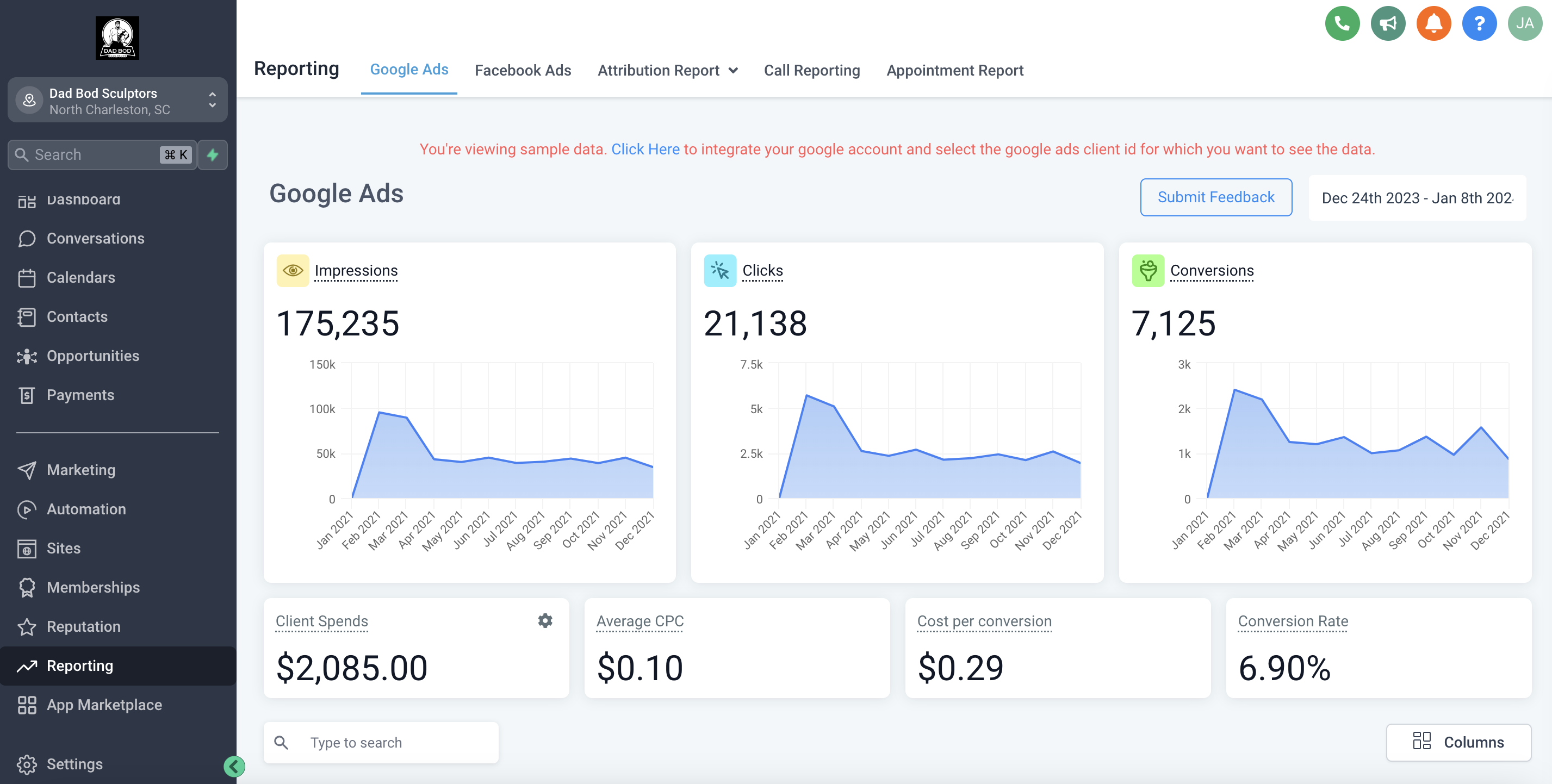 Ad Account Analytics